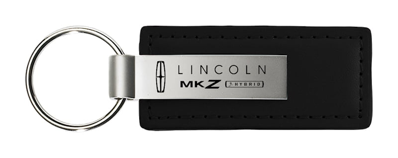 Lincoln MKZ Rectangular Leather Key chain (Black)