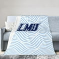 thumbnail image 1 of Lincoln Memorial University Logo Fleece Blanket, Very Soft Microfiber Flannel Blanket for Couch Warm and Cozy for All Seasons, Black, 1 of 6