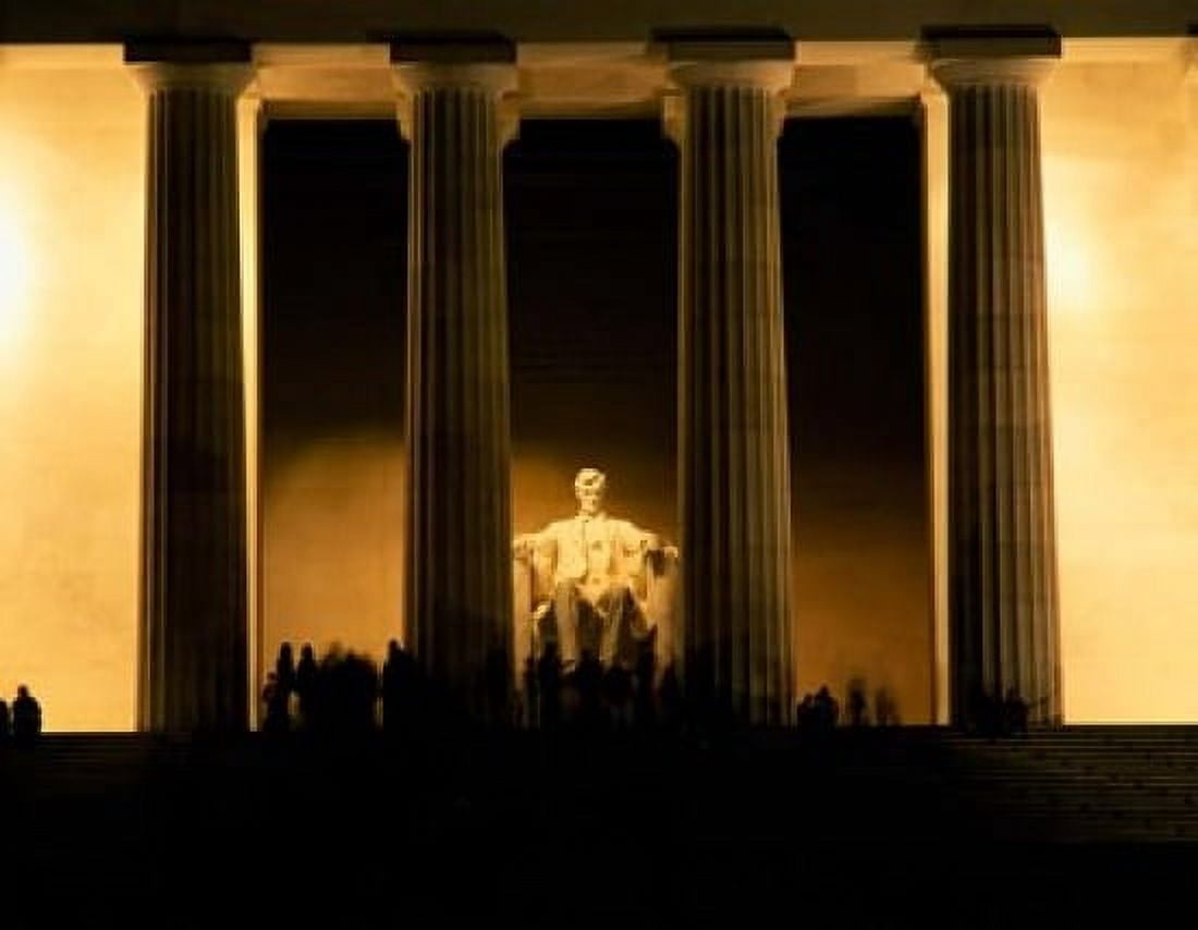 Lincoln Memorial Washington DC Canvas Art - Panoramic Images (16 x 12)