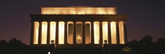 Lincoln Memorial Washington DC USA Canvas Art - Panoramic Images (36 x 12)