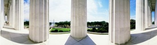 Lincoln Memorial Washington DC USA Canvas Art - Panoramic Images (40 x 12)