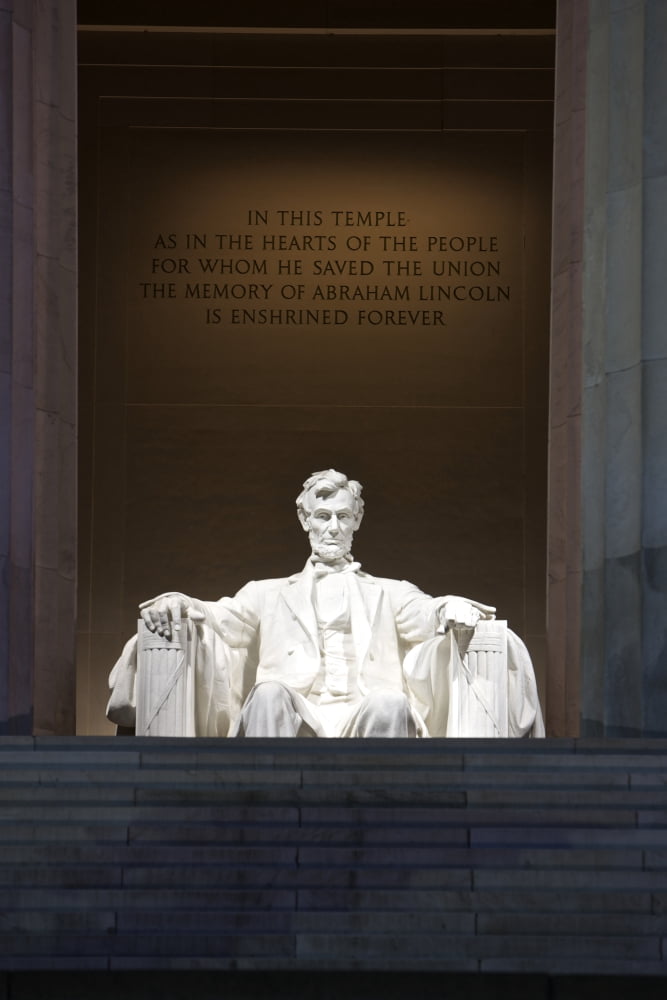 Lincoln Memorial Washington DC USA Canvas Art - Terry MooreStocktrek Images (12 x 18)