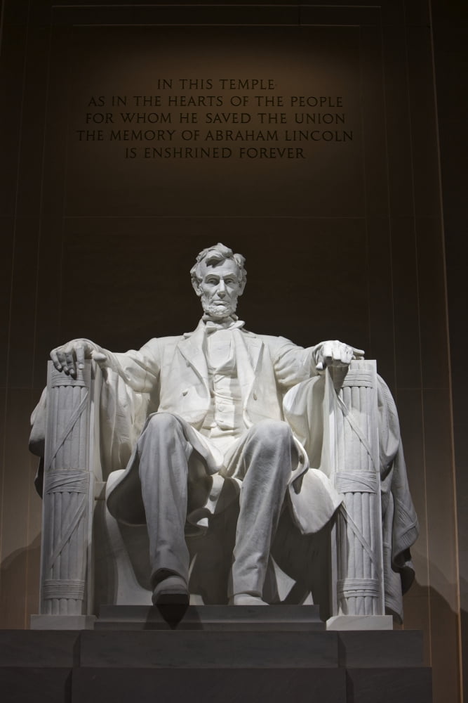 Lincoln Memorial Washington DC USA Canvas Art - Terry MooreStocktrek Images (23 x 35)