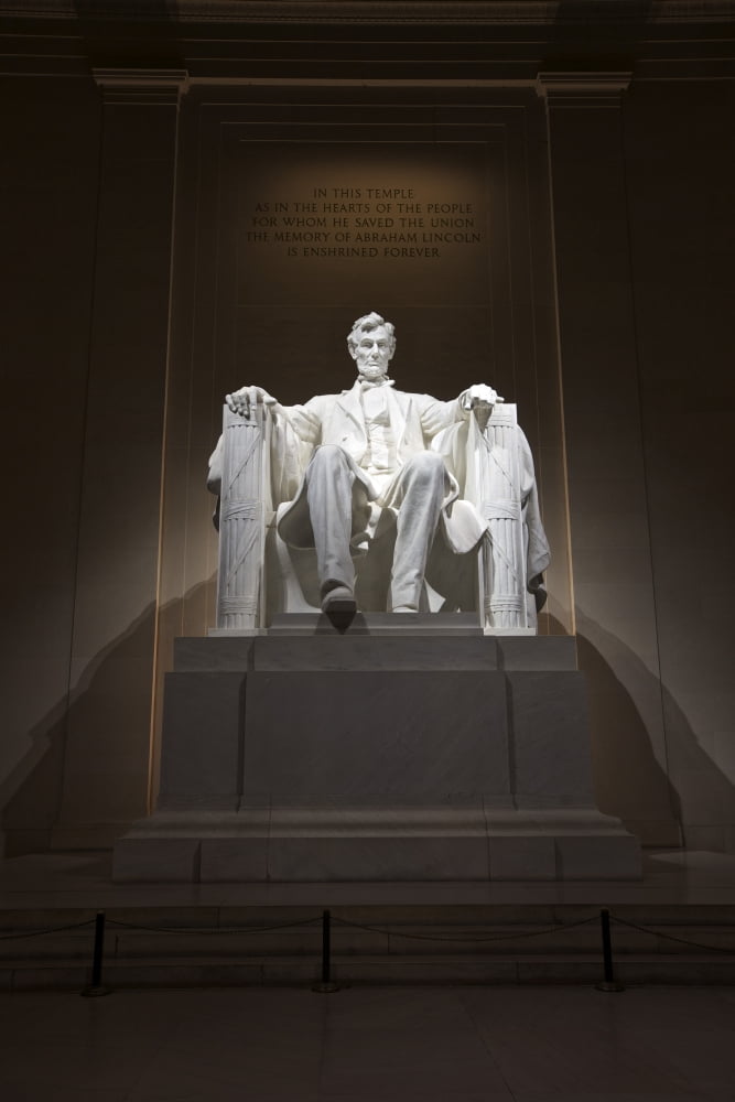 Lincoln Memorial Washington DC USA Canvas Art - Terry MooreStocktrek Images (23 x 35)