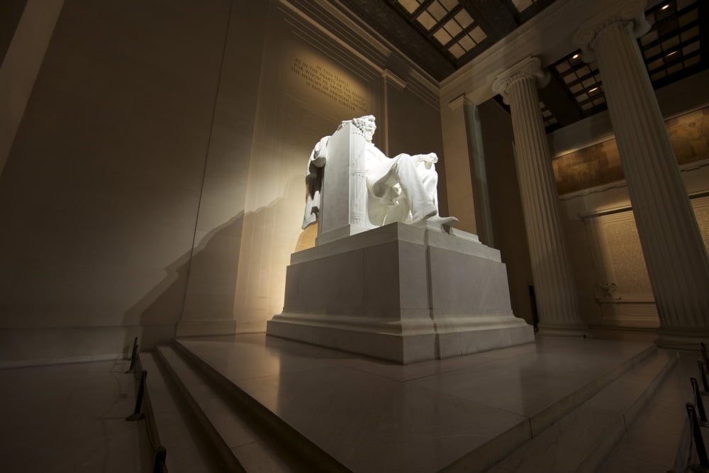 Lincoln Memorial Washington DC USA Canvas Art - Terry MooreStocktrek Images (35 x 23)