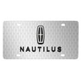 thumbnail image 1 of Lincoln Nautilus 3D Logo on Front Grill pattern Brushed Aluminum License Plate, 1 of 6
