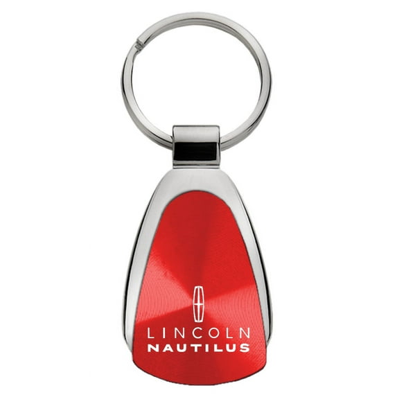 Lincoln Nautilus Teardrop Key Chain (Red)