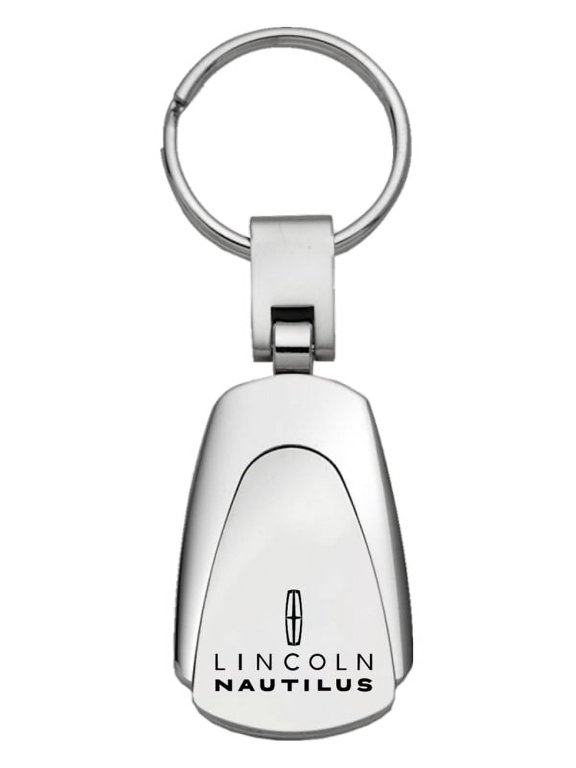 Lincoln Nautilus Teardrop Key Chain (Silver)
