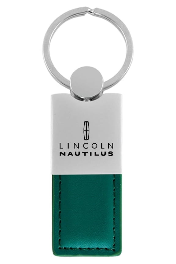 Lincoln Nautilus Two-Tone Rectangular Key Chain (Gun Metal)