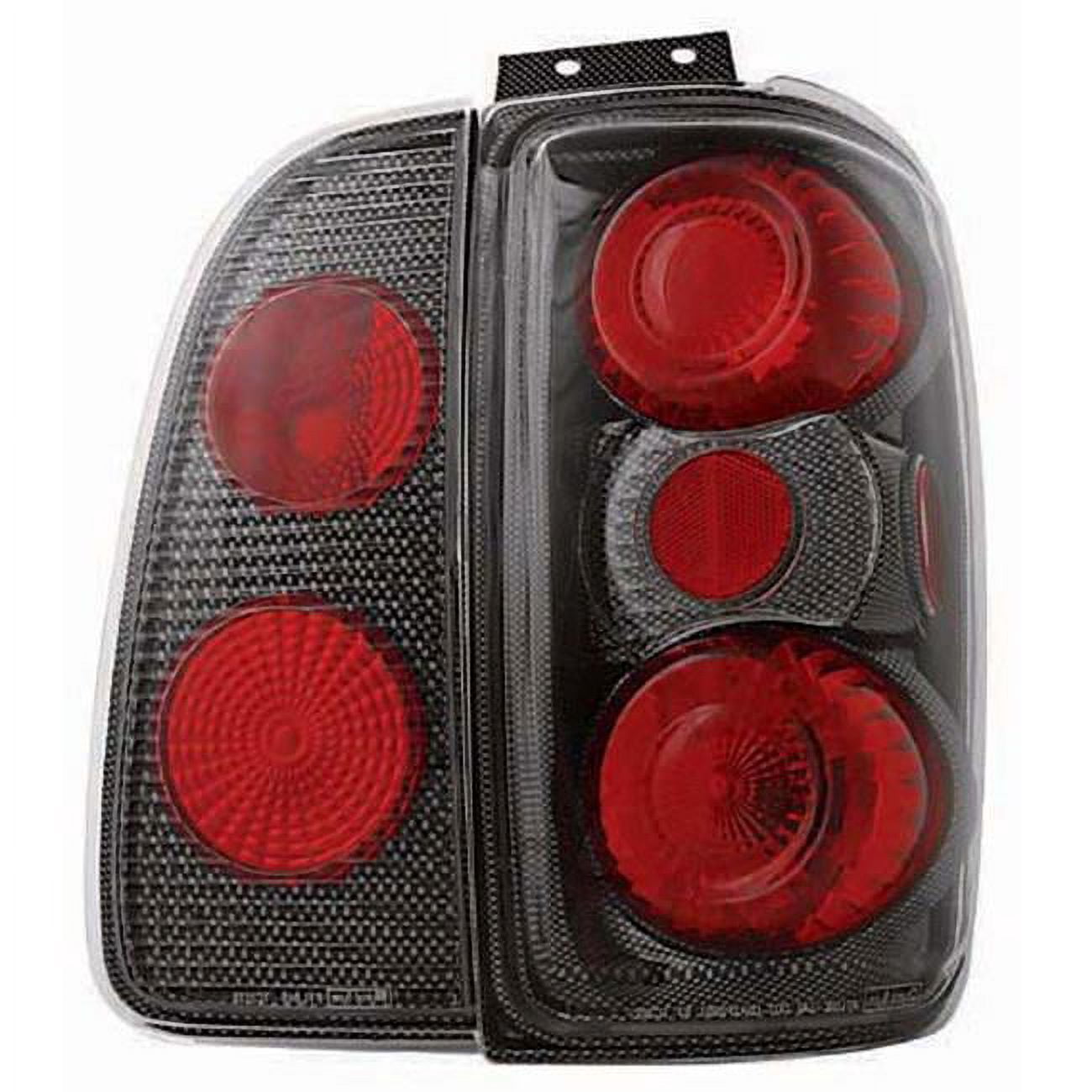 Lincoln Navigator 1998 - 2002 Tail Lamps, Crystal Eyes Carbon