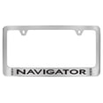 thumbnail image 1 of Lincoln Navigator Chrome Plated Metal License Plate Frame Holder, 1 of 1