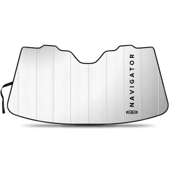 Lincoln Navigator Universal Fit Enforced Stand-Up Auto Windshield Sun Shade at Jumbo Size 59"x 30"