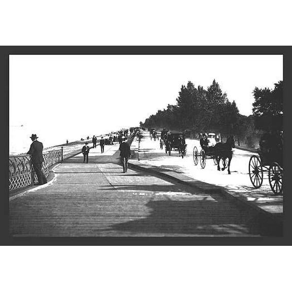 Lincoln Park, Lake Shore Drive-Fine Art Canvas Print (20" x 30")