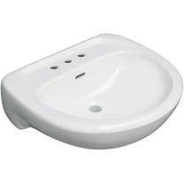 Lincoln Products 020483 19-1/2" X 17-3/8" White Pedestal Lavatory Top