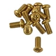 thumbnail image 1 of Lincoln Products LIN119254 38 x 10-32 in. Brass Bibb Screws - Pack of 12, 1 of 1