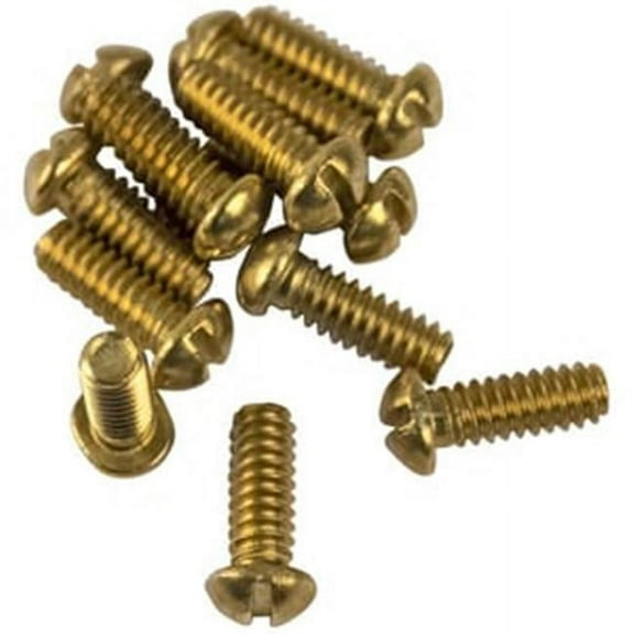 Lincoln Products LIN119259 12 x 10-24 in. Brass Bibb Screw Contractor - Pack of 12