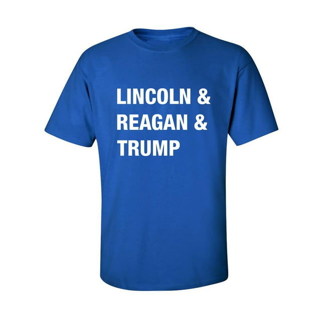 Lincoln & Reagan & Trump Adult Short Sleeve T-shirt