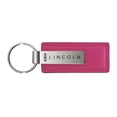 thumbnail image 1 of Lincoln Rectangular Leather Key chain (Pink), 1 of 2