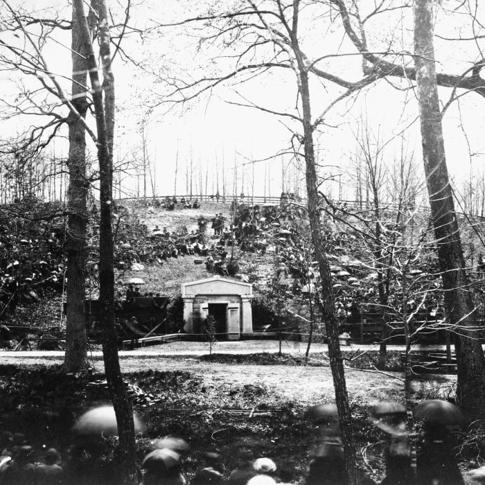 Lincoln'S Funeral 1865. Nthe Interment Of President Abraham Lincoln At