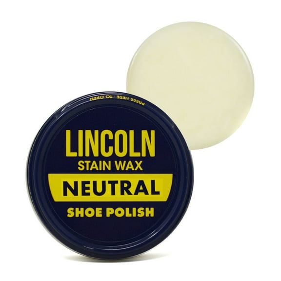 Lincoln Shoe Polish Stain Wax 2 1/8 oz - Neutral