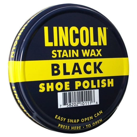 Lincoln Shoe Wax Polish 3 Fl Oz (Black)