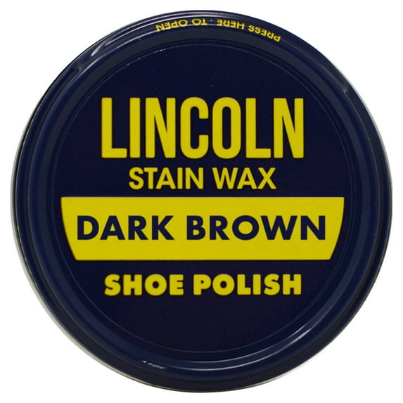 Lincoln Shoe Wax Polish 3 Fl Oz (Dark Brown)