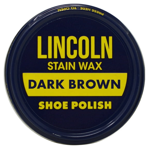 Lincoln Shoe Wax Polish 3 Fl Oz (Dark Brown)