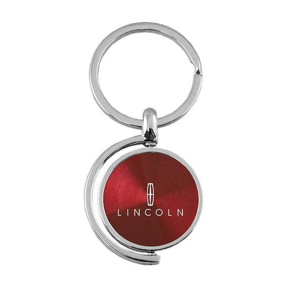 Lincoln Spinner Key Ring (Burgundy)