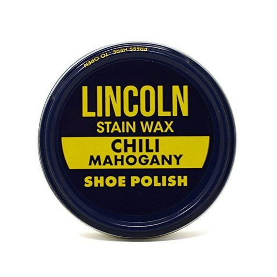 Lincoln Stain Wax Shoe Polish 2 1/8 oz - Chili Mahogany