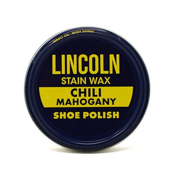 Lincoln Stain Wax Shoe Polish 2 1/8 oz - Chili Mahogany
