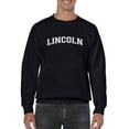 thumbnail image 1 of Lincoln Text Men Sweatshirt, Male 3X-Large, 1 of 4