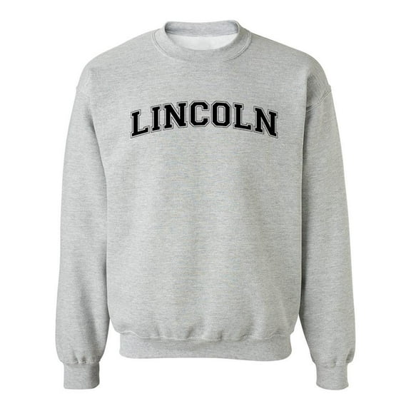 Lincoln, Text Men Sweatshirt, Male 4X-Large