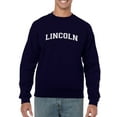 thumbnail image 1 of Lincoln Text Men Sweatshirt, Male x-Large, 1 of 4