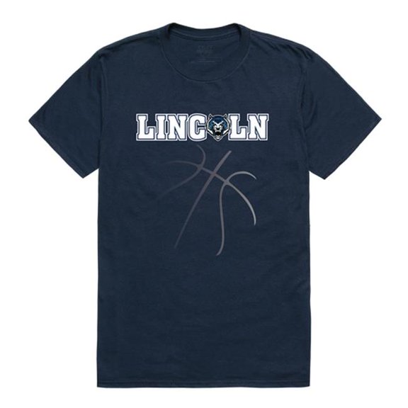 Lincoln University Blue Tigers College Basketball T-Shirt, Navy - Large