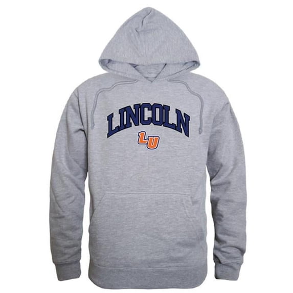 Lincoln University Lions Campus Hoodie, Heather Grey - Medium