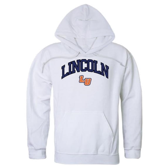 Lincoln University Lions Campus Hoodie, White - Extra Large
