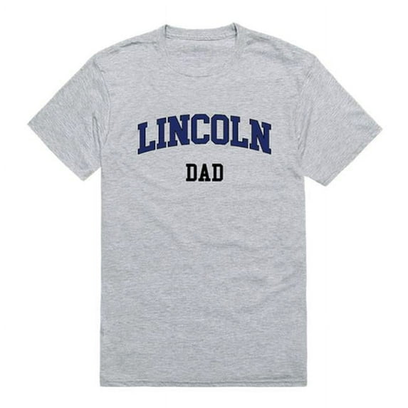 Lincoln University Lions College Dad T-Shirt, Heather Grey - Medium
