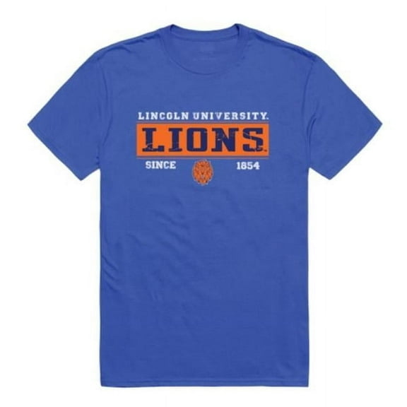 Lincoln University Lions College Established T-Shirt, Royal - Large