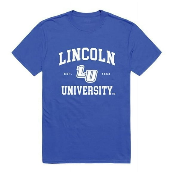 Lincoln University Lions Seal College T-Shirt, Royal - Large