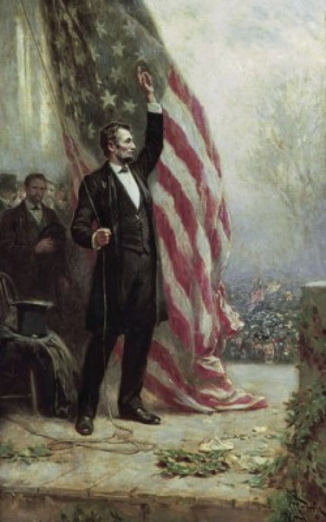 Lincoln at Independence Hall Jean Leon Gerome Ferris 1863-1930 American Canvas Art - Jean Leon Gerome (18 x 24)