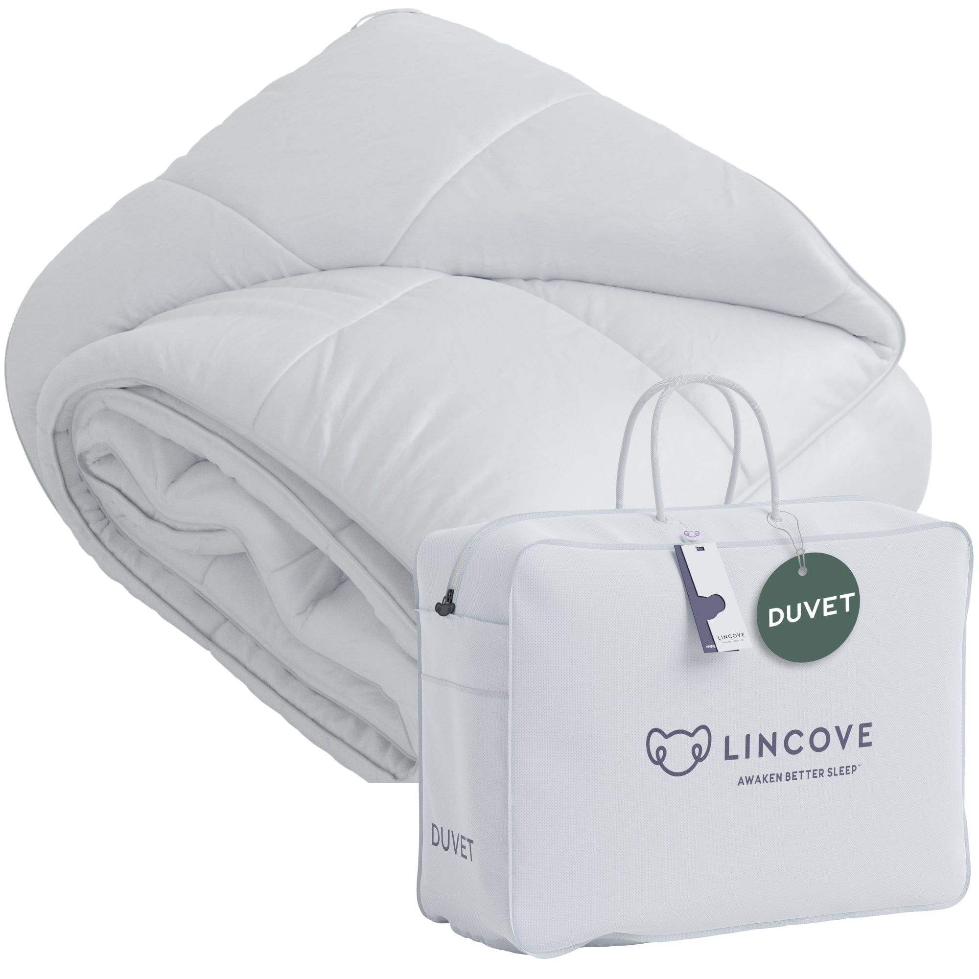Luxurious King Size White Cotton Goose Down Comforter