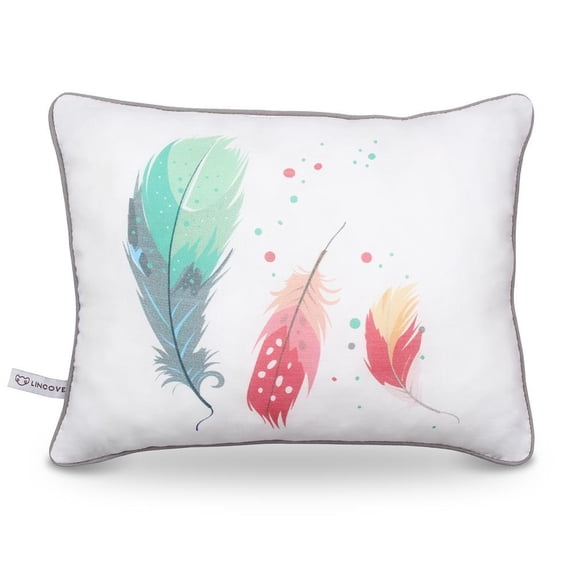 Lincove Feathers Print Pillow