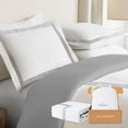 thumbnail image 1 of Lincove Luxury Duvet Cover Set Latina Collection- 100% Ultra Soft Cotton Sateen - Twin, 1 of 8