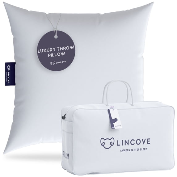 Lincove Throw Pillow Insert - Canadian-Made, 100% Cotton, Down-Alternative, Hypoallergenic - Decor Pillow, 26"x26"