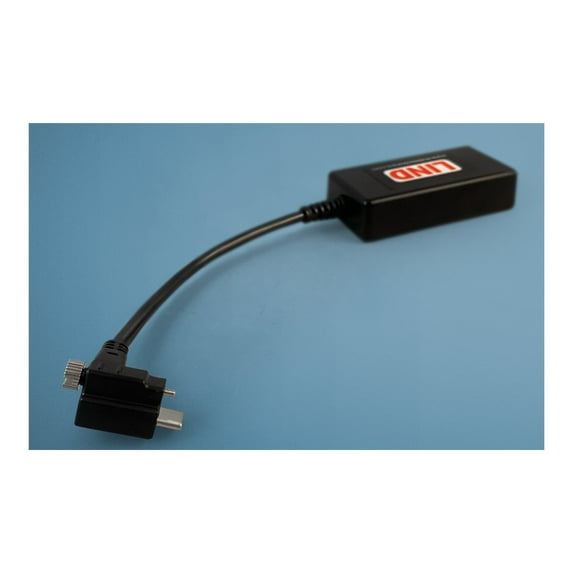Lind - Power adapter - 24 pin USB-C (M) 90�� right-angled, screwable to bondi 7.4 mm x 5.0 mm - 3.9 in