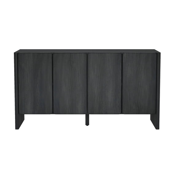 Linda Modern 60" Sideboard in Charcoal Grey (4-Shelf)