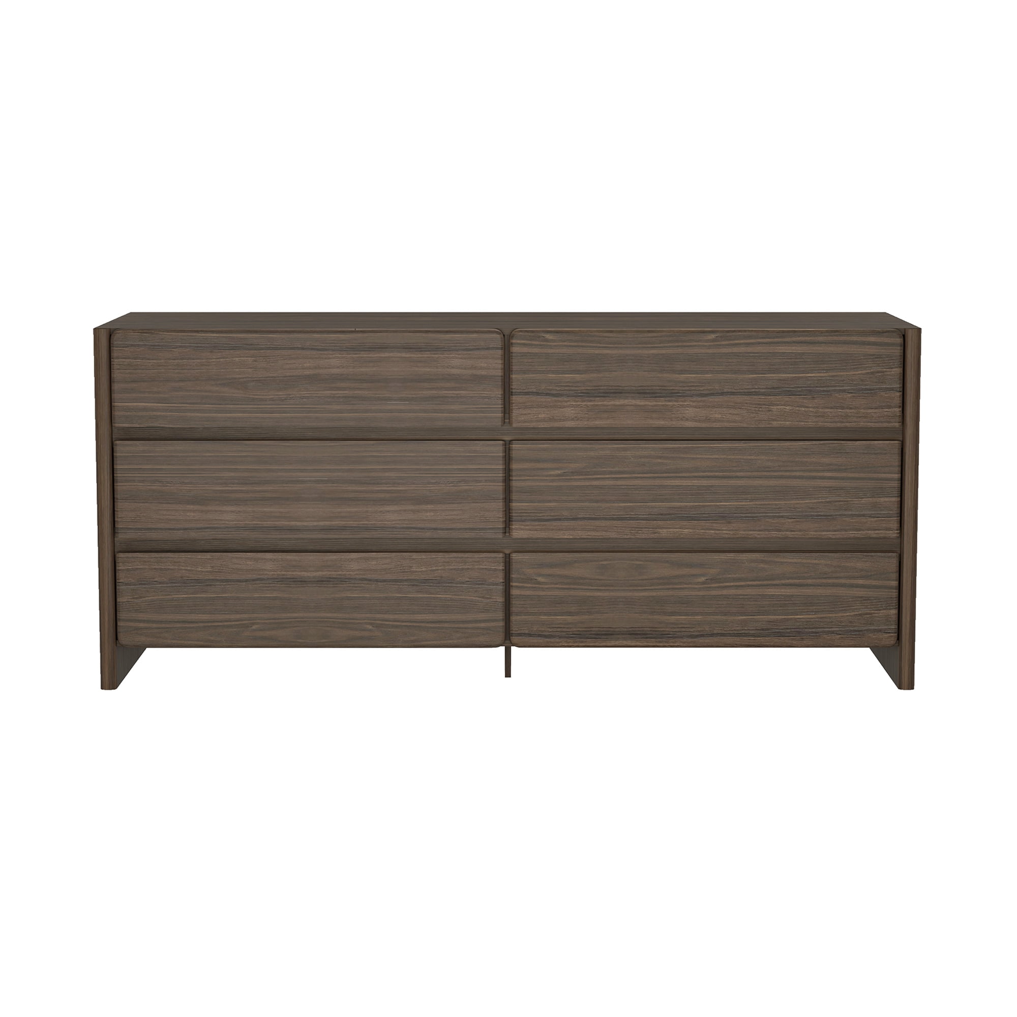Linda Modern 72" Double Wide Dresser in Charcoal Grey (6-Drawer) -  Walmart.com