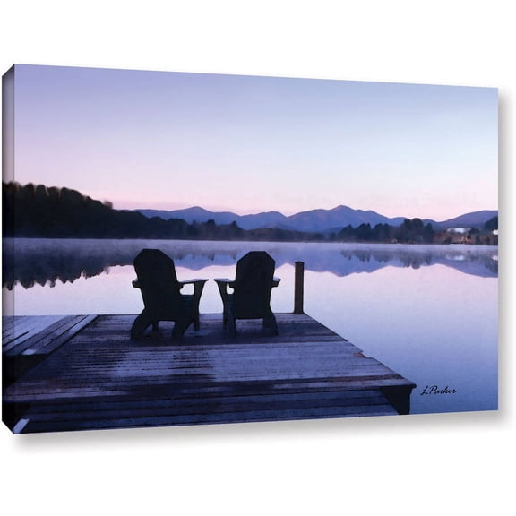 Linda Parker "Mirror Lake, Lake Placid" Gallery-Wrapped Canvas