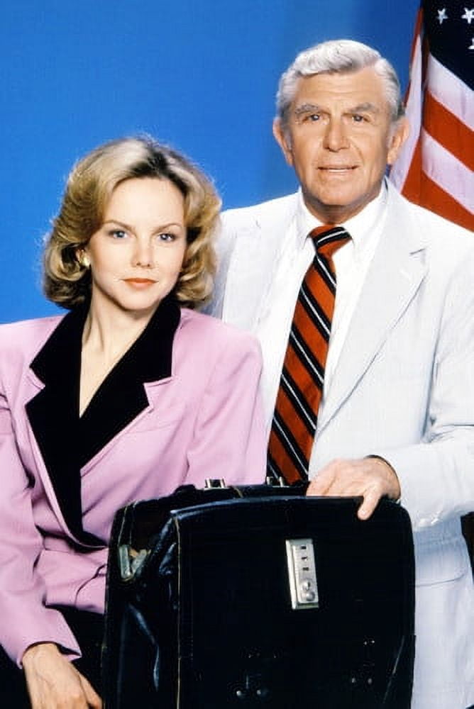 Linda Purl Andy Griffith Matlock By American Flag 24x36 Poster ...