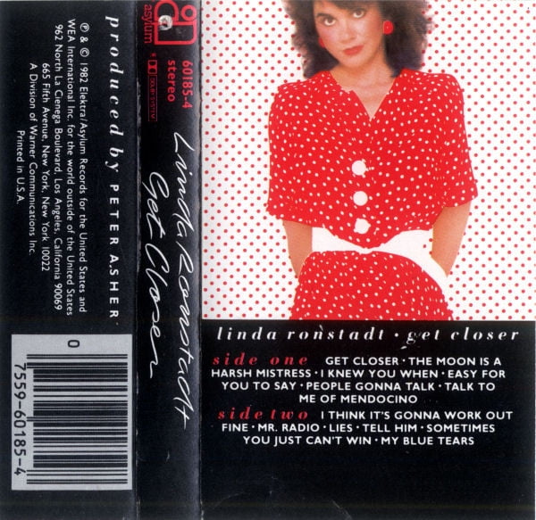 Linda Ronstadt - Get Closer (New) (Cassette)